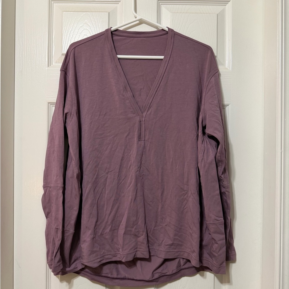 Lululemon back in action long sleeve shirt size 10 vvvguc - Picture 1 of 4